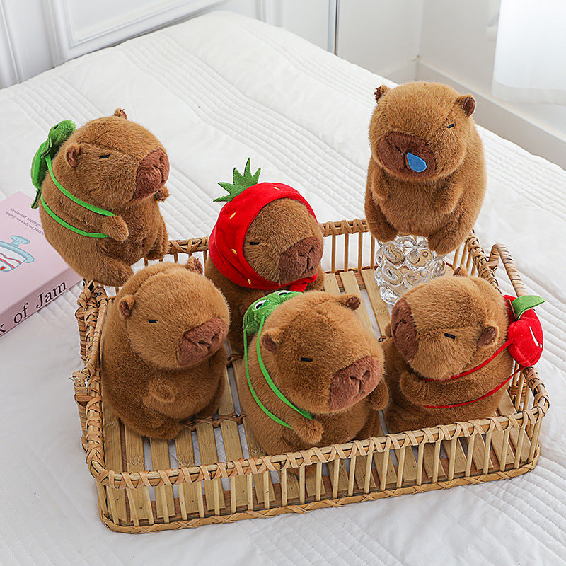 Cute Capybara Plush Toy 20cm Soft Animal Doll