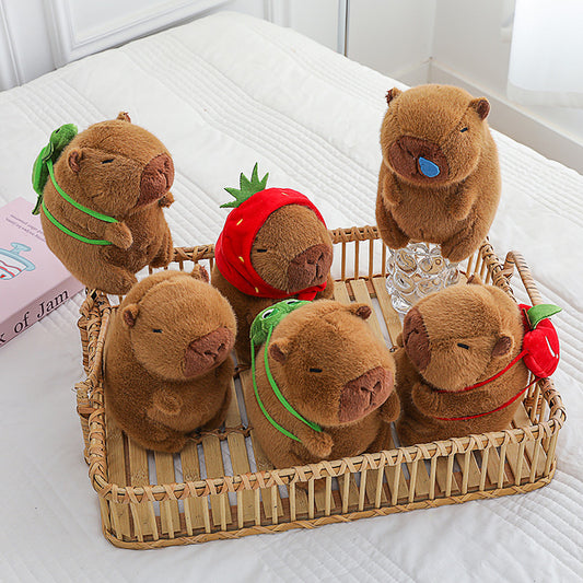 Cute Capybara Plush Toy 20cm Soft Animal Doll